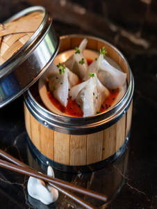 Spicy Kimchi & Sriracha Dumplings