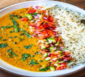 Dal fry chawal