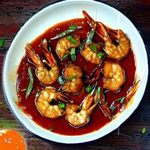 Shanghai Prawns (Gravy)