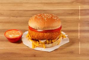 Schezwan Cheese Burger