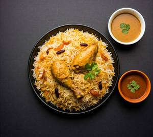Dry Fruit Chicken Biryani with Gravy