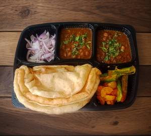 Office Tray Packing Chole Bhature