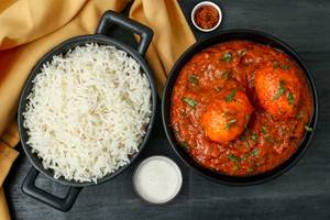 Egg Curry and Rice