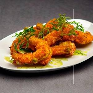 Golden Fried King Prawns