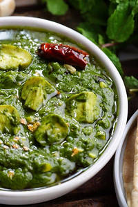 Mushroom Palak