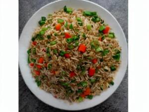 Veg Burnt Garlic Fried Rice