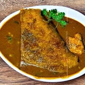Pomfret Curry Rice