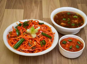 Paneer Manchurian + Veg Noodles+ Tomato Soups