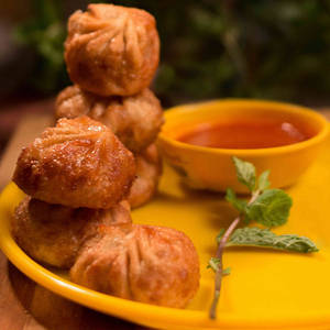 Veg Cheese Fried Momo