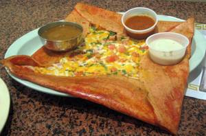 Butter Paneer Masala Dosa