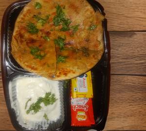Aloo Paratha Dahi Butter