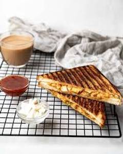 Paneer tikka grilled sandwich