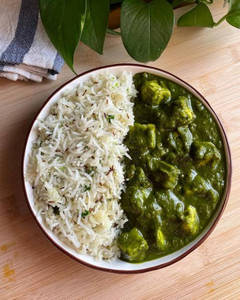 Palak Paneer Chawal