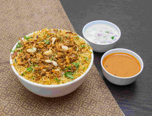 Zafrani Mutton Kheema Biryani