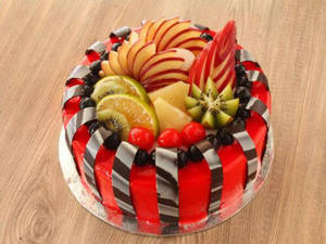 Fresh Fruit Exotic Cake