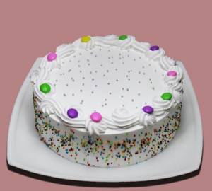Fresh Cream Gems Cake