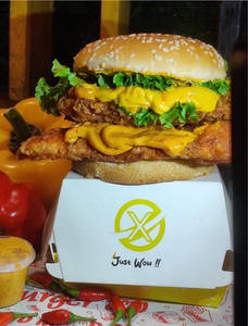 Dbw Double Chicken Cheese Burger