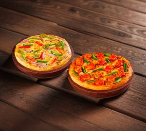 1 + 1 Paneer Pizza & Veg Pizza (M)