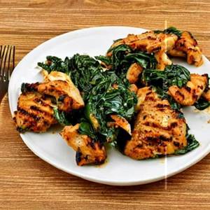 Grilled Chicken & Spinach
