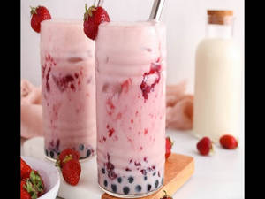 Strawberry Bubble Shake