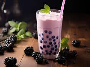 Black Currant Bubble Tea