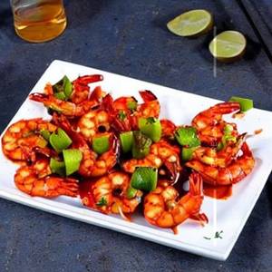 Chilli prawns