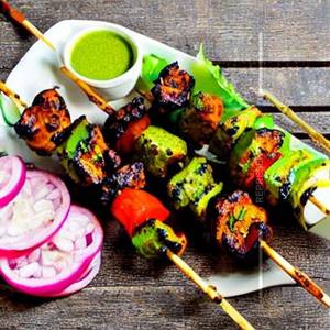 Achari mushroom tikka