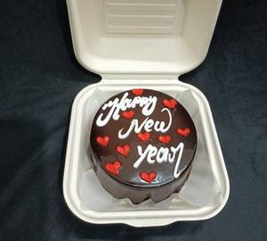 New Year Chocolate Bento Cake   250 Gms