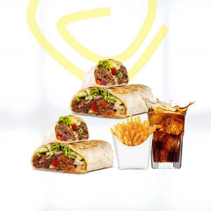 2 Chicken Shawarma+french Fries+cold Beverage