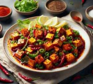 Chilli Paneer Dry [8 Pieces]