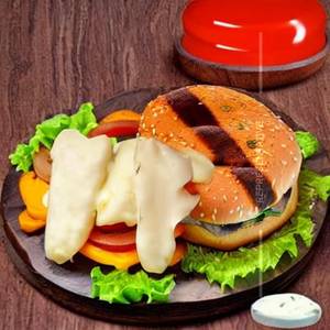Veg Cheese Grilled Burger