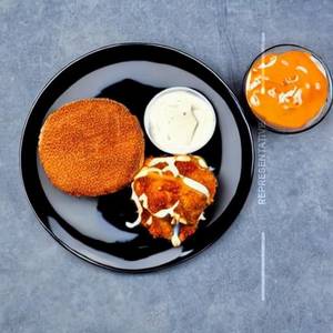 Spicy crispy chicken burger