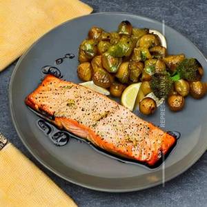 Butter roasted salmon