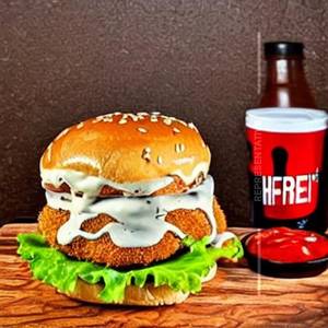 Chicken Fritter Burger