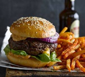 1 Chicken Jumbo Cheese Burger + 1 Spicy Fries