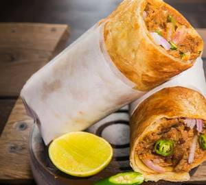 Mughlai roll with galawati kabab