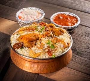 Half Chicken Dum Biryani