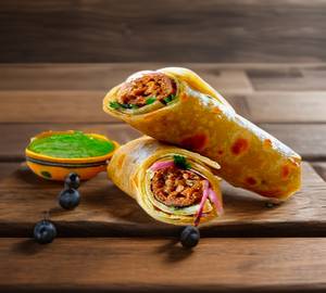 Mutton seekh kabab roll