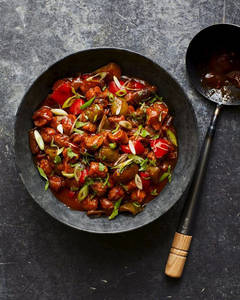 Chilli Soya Chaap Tikka