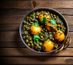 Aloo Palak Mutter