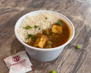 Matar Paneer Rice Bowl