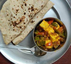 Sabzi & Tawa Roti With Salad (4Pcs)