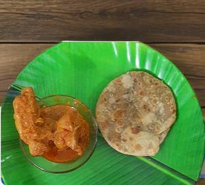 Fish Kachuri With Chicken Curry.