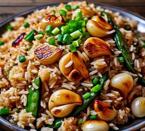 Veg Garlic Fried Rice