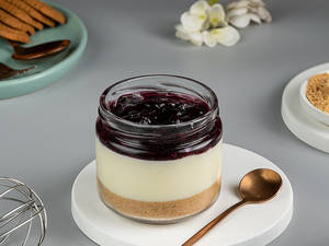Blueberry Baked Cheesecake Jar