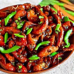 Chilli Mushroom ( gravy )