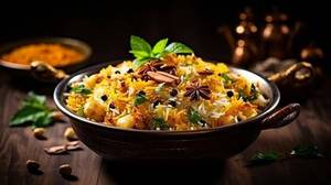 Veg biryani (single)