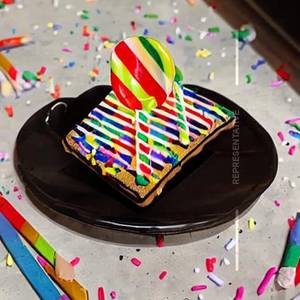 Sprinkle pop [lolly waffle]