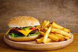 Maharaja Cheese Burge & Fries
