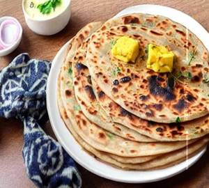 Paneer stuffed paratha